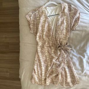 Nordstrom - All in Favor snakeprint wrap dress